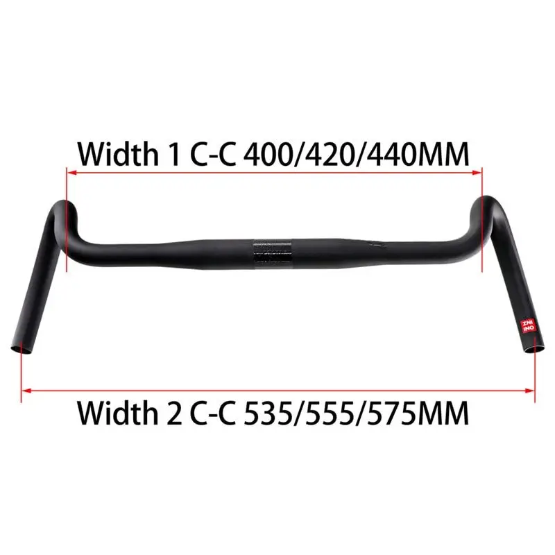 Carbon Gravel handlebar Big Flare Bar Cyclocross Road Bike handlebars bicycle accessories bicycle handlebar 400/420/440mm carbon fiber