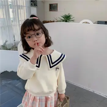 

2020 new girls boys t-shirt spring cotton fashion kids sweatshirt 1-7t HJ834