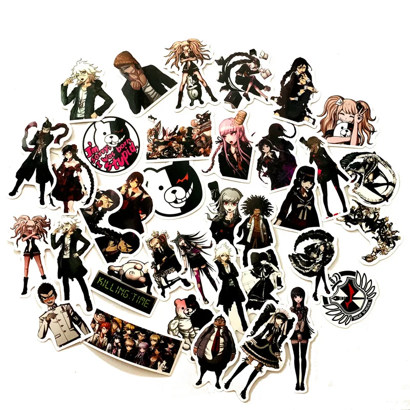 10/50 шт./компл. Классическая игра Danganronpa аниме граффити наклейка s металлическая