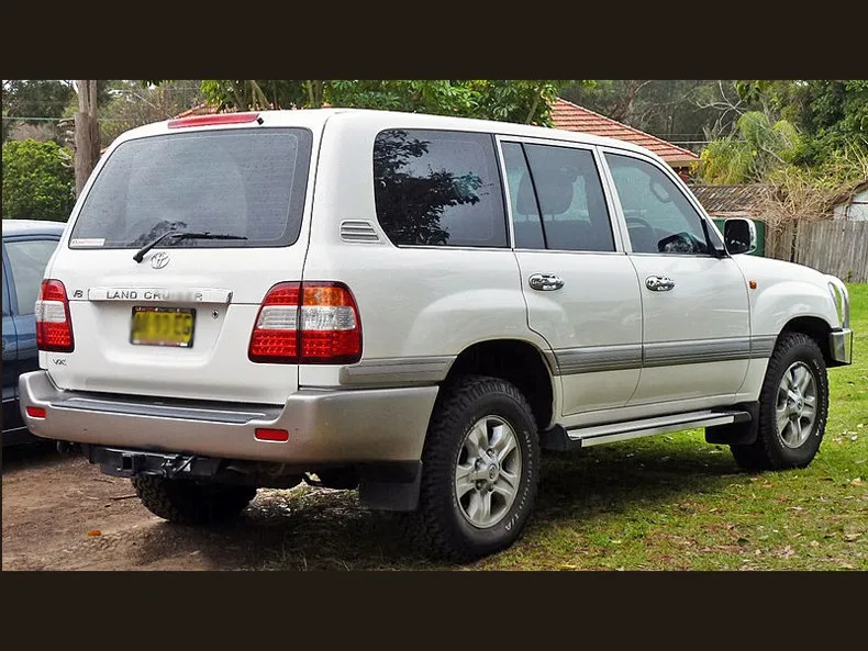 Хромированные боковые Крыло зеркала с светодиодный светильник для Toyota Land Cruiser 100 LC100 Lexus LX470 1998-2003 2004-2007 тюнинг аксессуаров