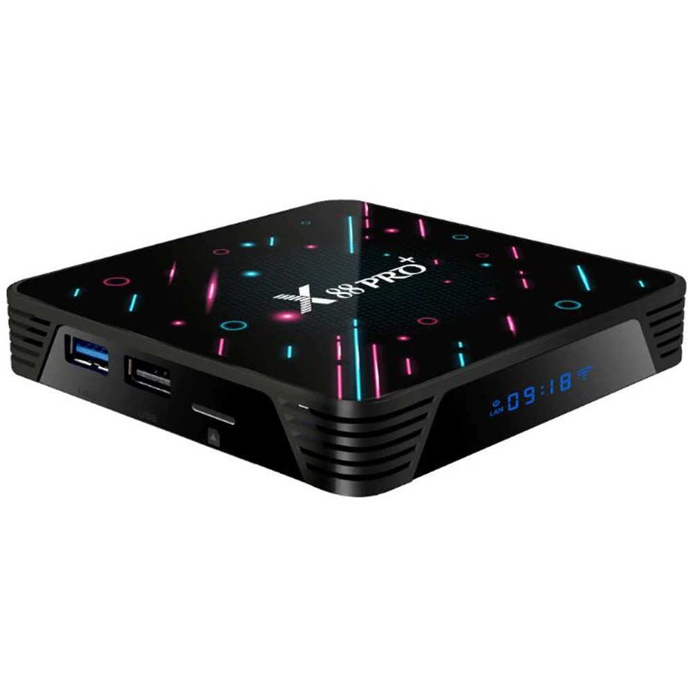 X88 PRO Plus Android 9,0 Смарт ТВ приставка 4 Гб ОЗУ 128 Гб 4 к ТВ приставка Rockchip RK3368 PRO Восьмиядерный USB 3,0 5G медиаплеер X88PRO