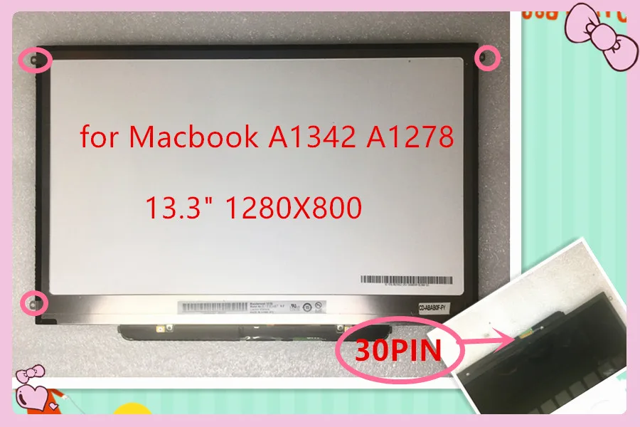 Для macbook pro 13 дисплей A1278 A1342 LP133WX3 TLA5 TLA6 LP133WX2 TLG2 B133EW04 B133EW07 ЖК экран для