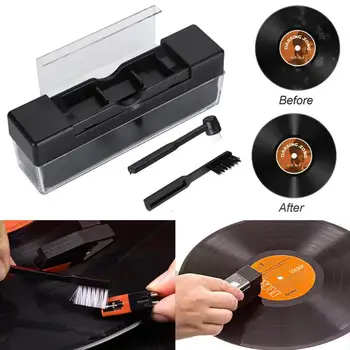 

Combination Vinyl Records Cleaning Kit Turntables Cleaning Kit With Small Brush LP Phonograph Record Cleaning Kit 2 In 1