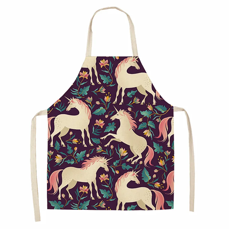 

Cartoon Pattern Half-length Adult Apron Striped Hotel Restaurant Chef Waiter Apron Black Kitchen Cook Apron