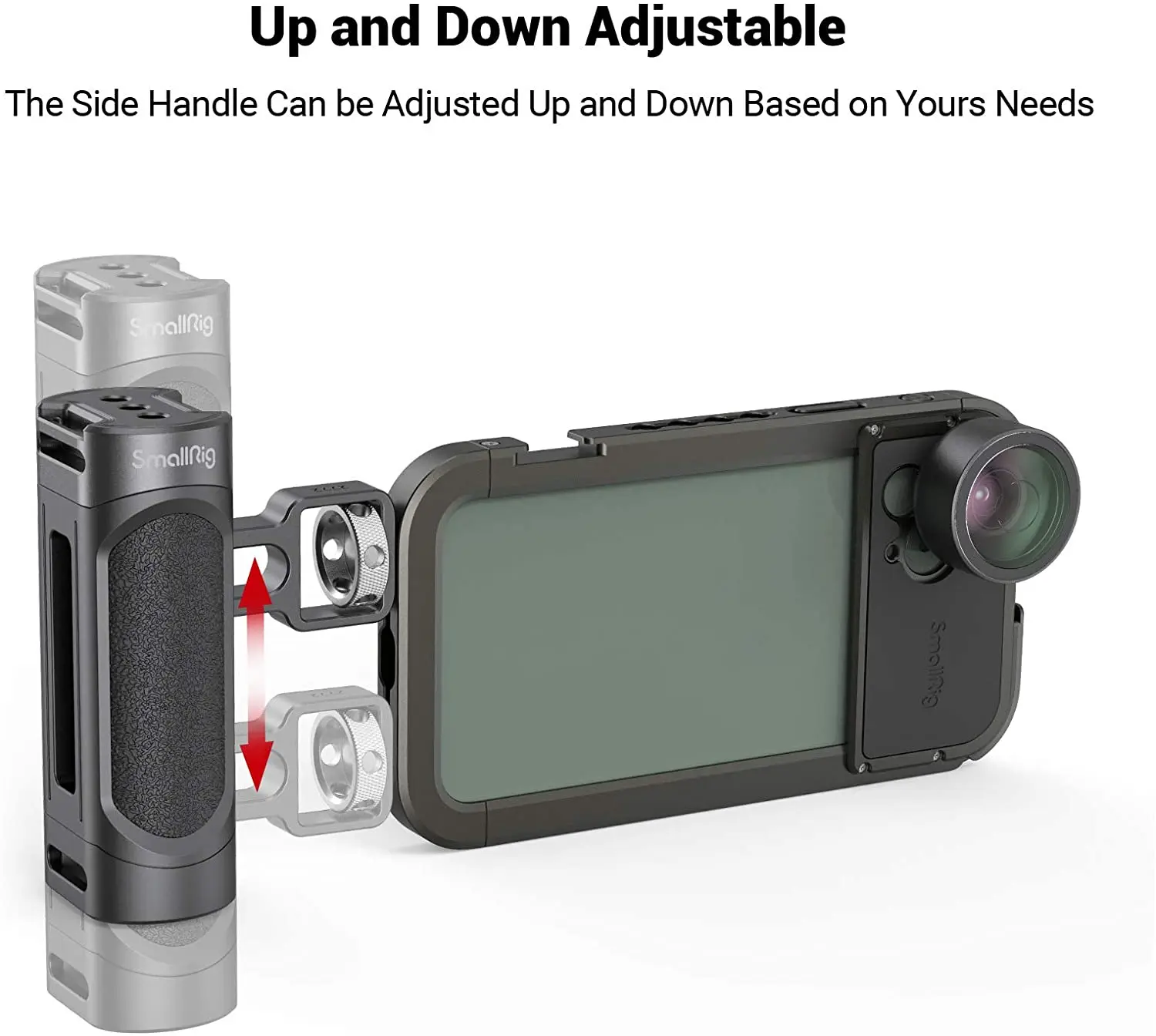 SmallRig ユニバーサル携帯電話ケージハンドル軽量サイドハンドル