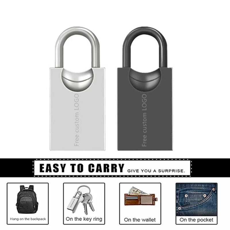 USB 2,0 металлический Серебряный Usb флэш-накопитель 128 Гб 64 ГБ флеш-накопитель 32 ГБ Флешка 16 ГБ высокоскоростной накопитель 8 ГБ Бесплатный Пользовательский логотип