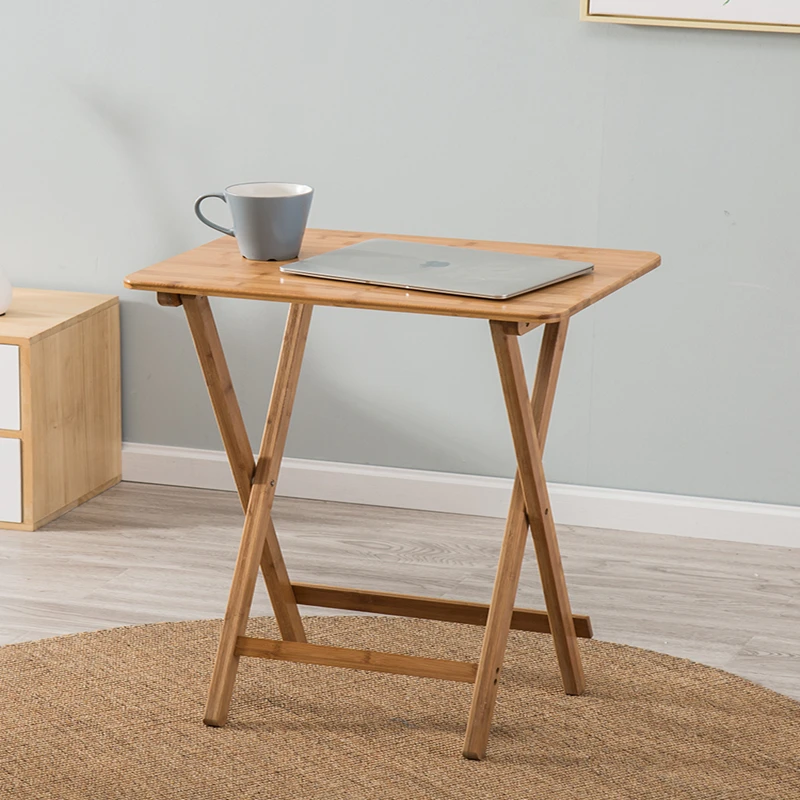 

Simple and Simple Tea Table, Portable Dining Table, Laptop Computer, Small Table, Outdoor Solid Wood, Pure Nanzhu