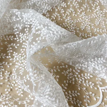 

Mesh Embroidery Spring Summer DIY Sewing Wedding Dress Vestio Lace Fabric Exquisite Floral Home Party Fabric