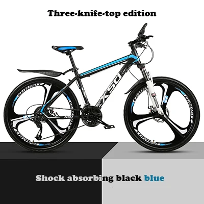 Top 26-Inch 21/24/27/30Speed Mountain Bicycle Shock Absorption Speed Change Mechanical Disc Brake Student Adult A body wheel Bike 10
