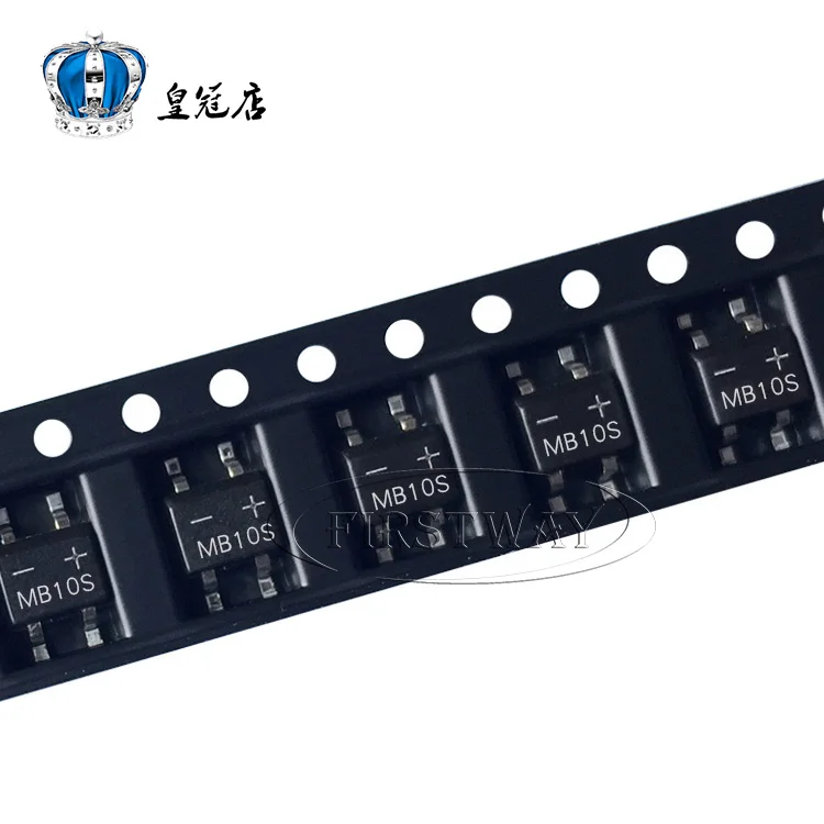 500 шт. MB10S лапками углублением SOP-4 1000V 0.5A диодный мост выпрямителя и IC