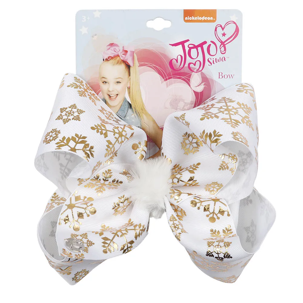 CN " Jojo банты для девочек/Jojo Siwa большие рождественские Jojo банты для волос для девочек с зажимами бант ручной работы аксессуары для волос - Цвет: 20