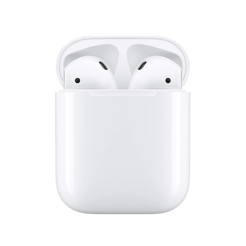 Apple Airpods 1st беспроводные Bluetooth наушники более глубокие басовые тона подключение Siri с чехол для зарядки для iPhone iPad Mac Apple Watch