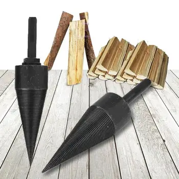 

Firewood Machine Drill Wood Cone Reamer Punch Driver Drill Bit Split Durable Household Firewood Splitter Screw Drilling Tools