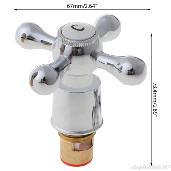 

1Set Copper Cross Handle Bath Sink Faucet Handle for Kitchen Bathroom Sink Water Faucet Mixer Accessories S30 20 Dropshipping