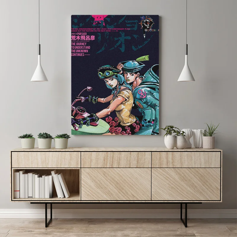 JOJO's Part 8 jojoolion аниме настенный Арт холст украшение постеры принты для гостиной домашняя декоративная картина для спальни
