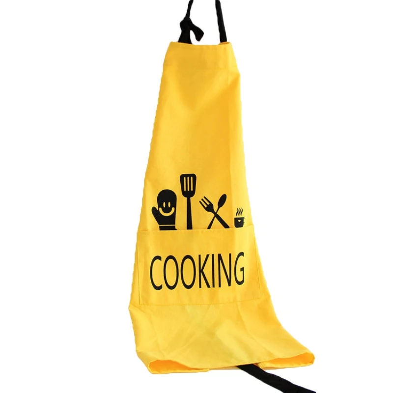 New Cooking Baking Aprons Cotton Kitchen Apron Restaurant Aprons For Women Home Sleeveless Apron - Цвет: Цвет: желтый