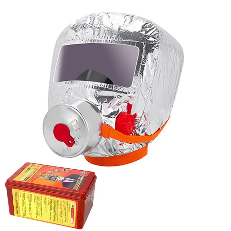 Venta caliente Fire Eacape-mascarilla facial con respirador de autorescate, máscara facial protectora de humo, Personal, de emergencia, para Escape, autorescate Myw5eB6wyQp