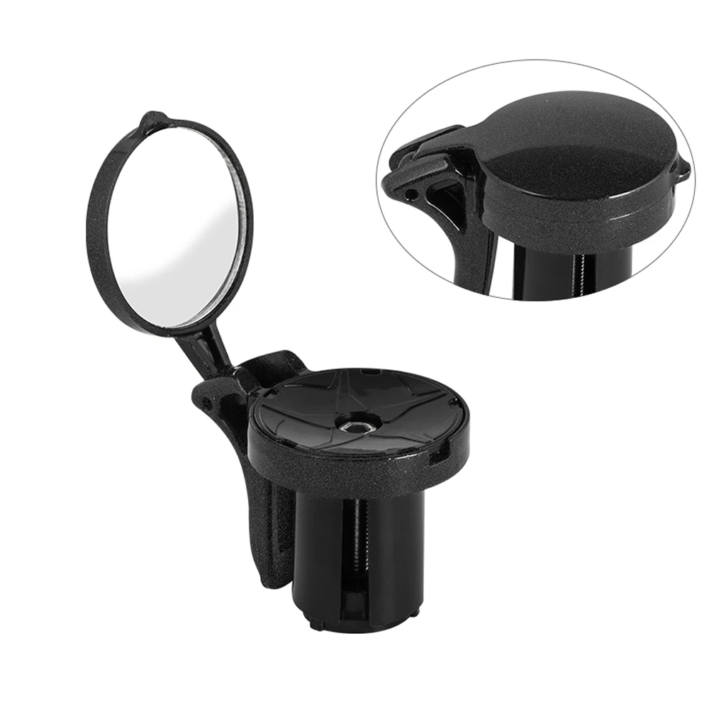 

Bicycle Mirror Mini Rear View Mirror for Road Bicycles Unbreakable Rotatable Rearview Safety Side Handlebar Mirror