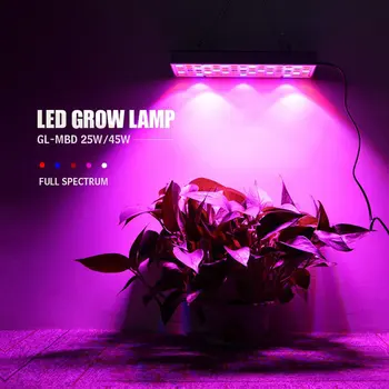 

25W 45W Growing Lamps LED Grow Light AC85-265V Full Spectrum Plant Lighting Fitolampy For Plants Flowers Seedling Cultivation