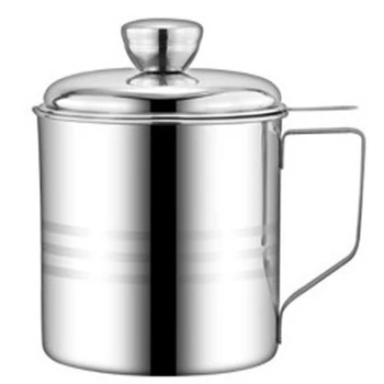 

Kitchen Cooking Tool Oil Filter Storage Can Grease Strainer Pot Oil Strainer Container Restaurant Dispenser