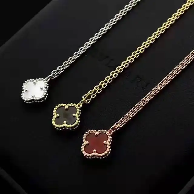 

four leaf clover pendant necklace for female YF003TXK
