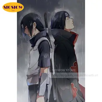

5D DIY Diamond Painting Cartoon Naruto Itachi Figure Posters Full Square Diamond Mosaic Embroidery Decor Home Room Unique Gifts