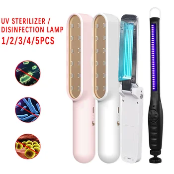 

USB UV Sterilization Stick Disinfection Rod 1/2/3/4/5pcs Personal Traveling Sterilizer UV Sanitizer Light Cold Cathode UV Lamp