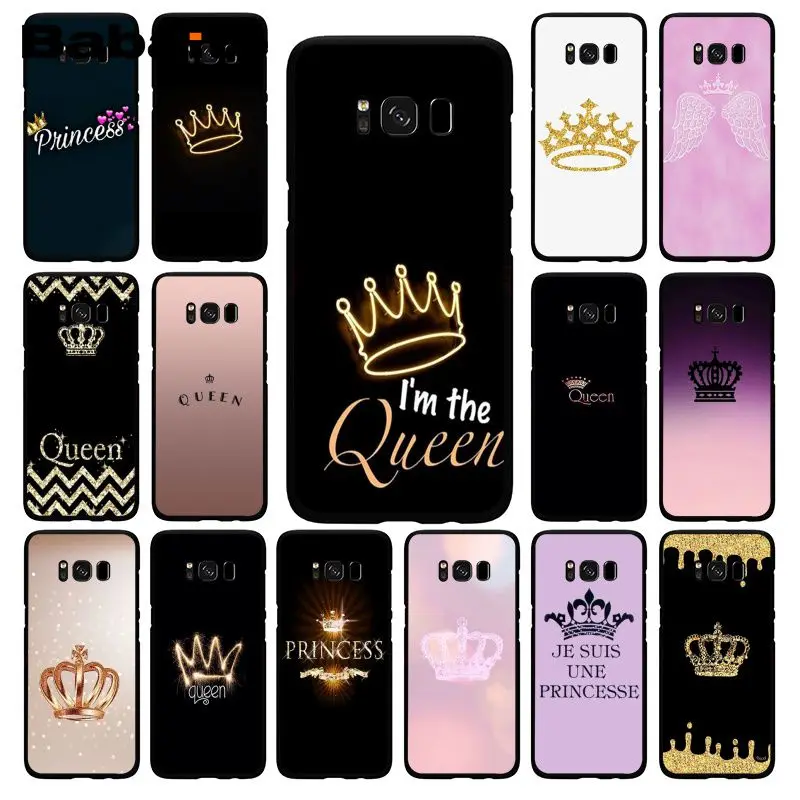 Babaite Принцесса Корона королева чехол для телефона Samsung Galaxy S10E S7 Edge S9 S8 S10plus S6 S10Lite |