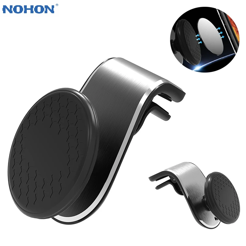 

Nohon Magnetic Car Bracket L-Shaped Phone Holder Car Vent Clip-Up Upgrade Version Magnetic Bracket Car GPS for iPhone 11 Pro Max