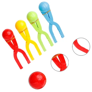 

Kids Plastic Thickened Snowball Maker Clip Pliers Former Fights Tool Snow Toys