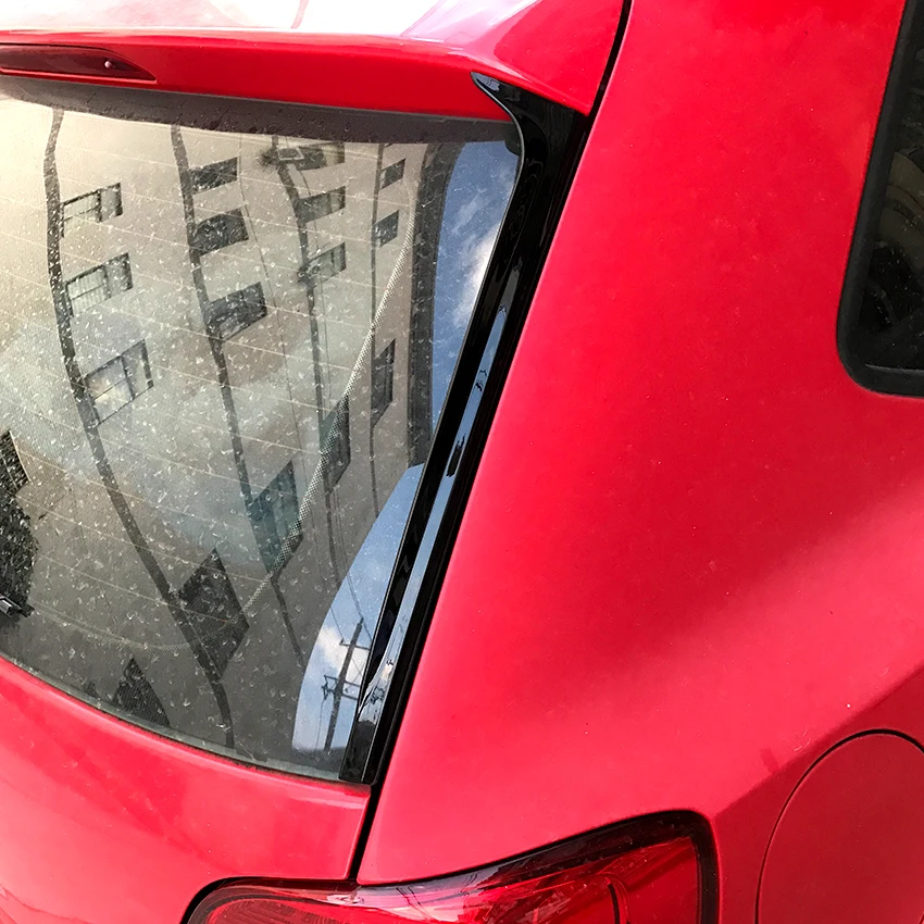 Car Rear Side Wing Spoiler ABS Trim Cover for Volkswagen Polo MK5 2011-2017 Stickers Accessories Ca