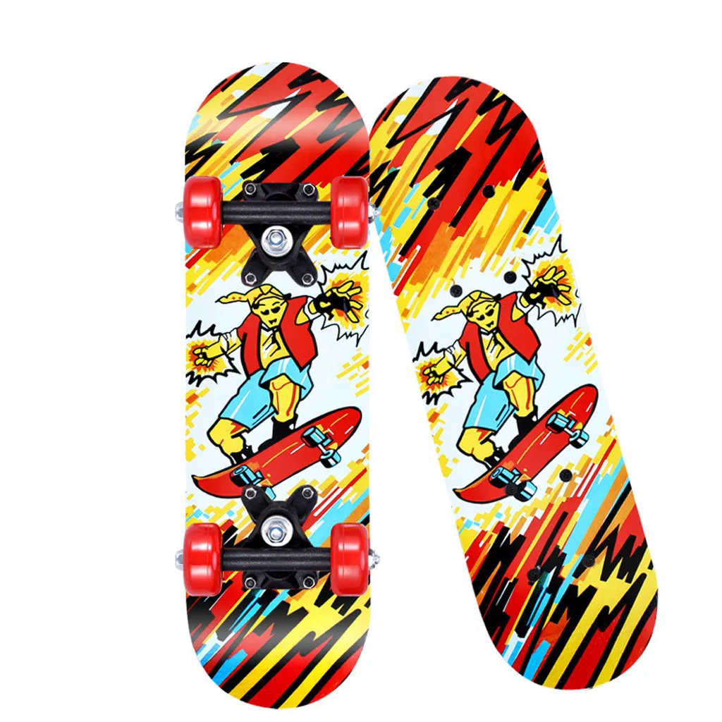 Скейтборд Mini Cruiser длинный скейтборд банан Ретро Детский с графическим принтом