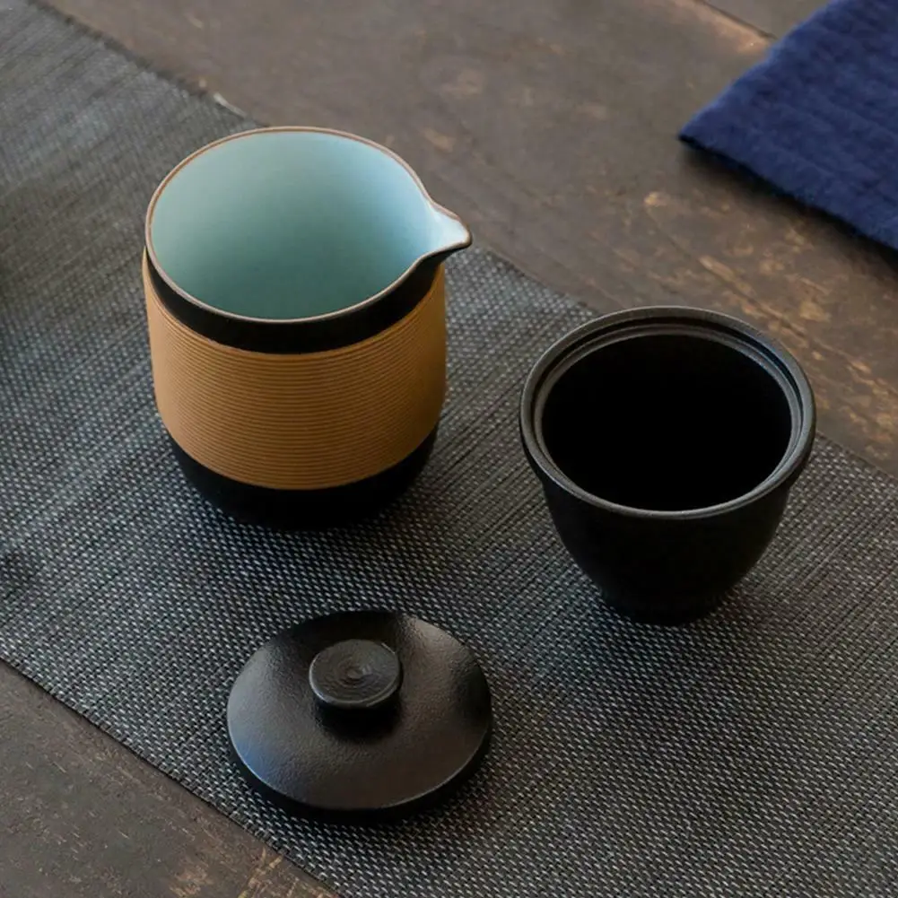 Чайная чашка Gaiwan, набор для путешествий, чайный набор, керамический портативный чайный сервиз для кунг-фу, китайский фарфоровый дорожный чайный горшок, простой