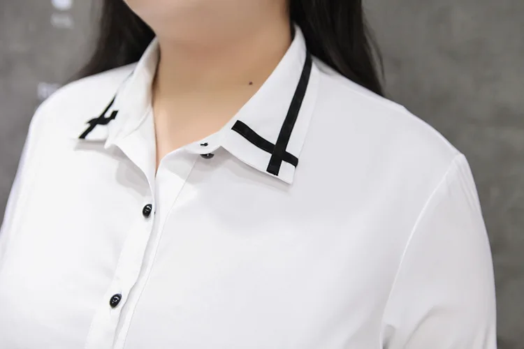 9XL 8XL 7XL 6XL blusas mujer de moda женские блузы рубашки блузка рубашка белая офисная плюс размер одежда винтажные Blusas M317