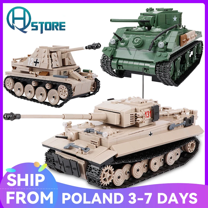 Второй мировой войны Серия военного танка Тигр 131 немецкая модель III M4A1