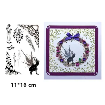 

Clear Stamps Seals for DIY Scrapbooking Card fairy Flowers leaf Rubber Stamps Making Photo Album Crafts Decor Transparent Stamps