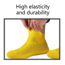 High Anti-slip Latex Shoe Covers Reusable Waterproof Rain Boot Overshoes Shoes LG66