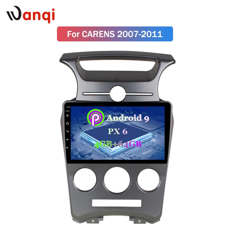 9 дюймов 4G + 64G PX6 android 0 dvd-плеер автомобиля для kia Carens 2007-2011 аудио радио gps навигация