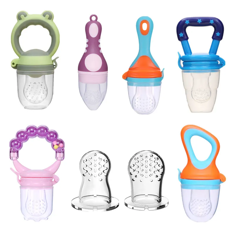 

1Set Pacifier Fresh Food Nibbler Fruit Feeder Nipples for Baby Infant Pacifiers Feeder Nipples Silicone Teat Pacifier Bottles