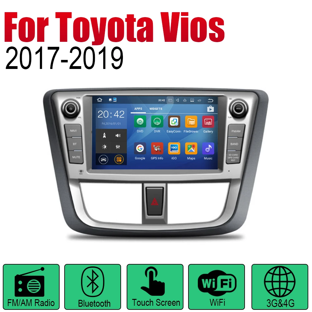 ZaiXi Авто DVD плеер GPS навигация для Toyota Vios 2017 ~ 2019 автомобильный Android мультимедийная