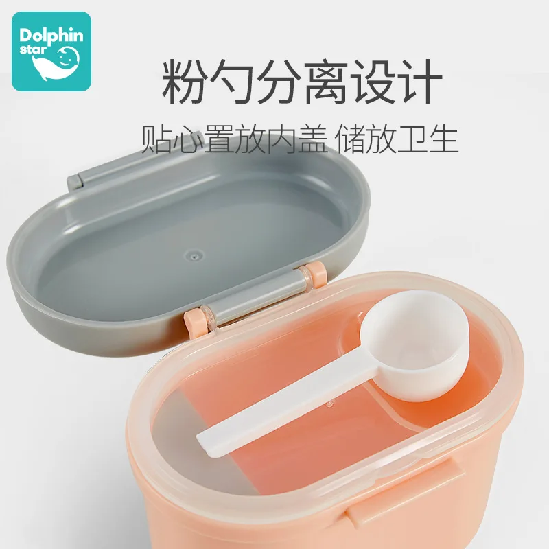 

Infant Milk Box Portable Large Capacity Nursing-Rice Flour Storage Tank Milk Container Moisture-Proof Sealed Separately Packed C