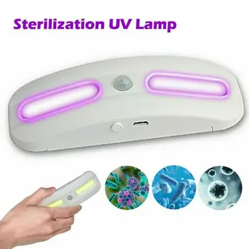

12LED Uvc Lamp Sterilizer UV Disinfection Induction Wall Light Rechargeable UV Sterilizer Lamp Germicidal Light FAST DELIVERY