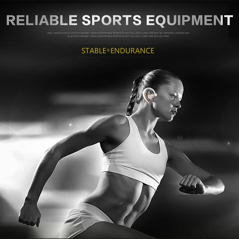 Wireless Bluetooth 4 1 Hansfree Earphone Stereo Sports Headset Single Ear Hook Headphone SP99