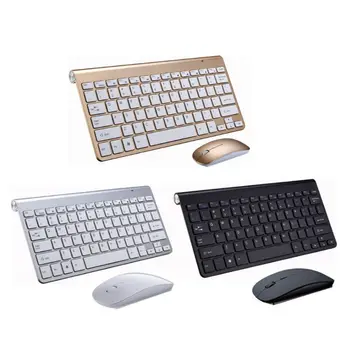 

Thin and Light Waterproof 2.4g Wireless Silent Keyboard and Mouse Combo Set for PC Computer Smart TV