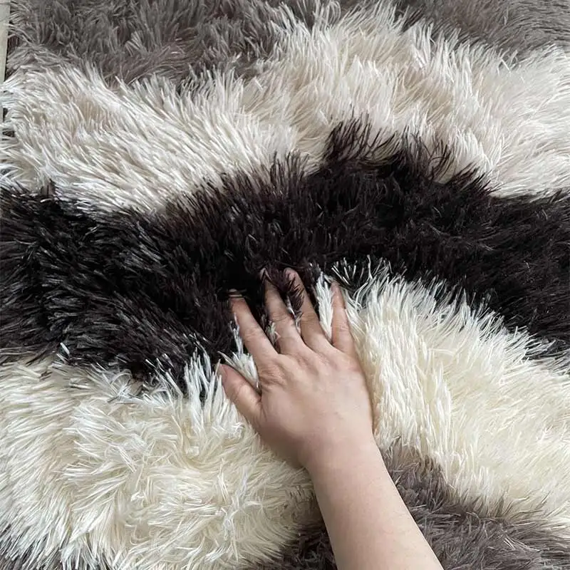 Large Rugs For Modern Living Room Long Hairy Lounge Carpet In The Bedroom Furry Decoration Nordic Fluffy Floor Bedside Mats 3