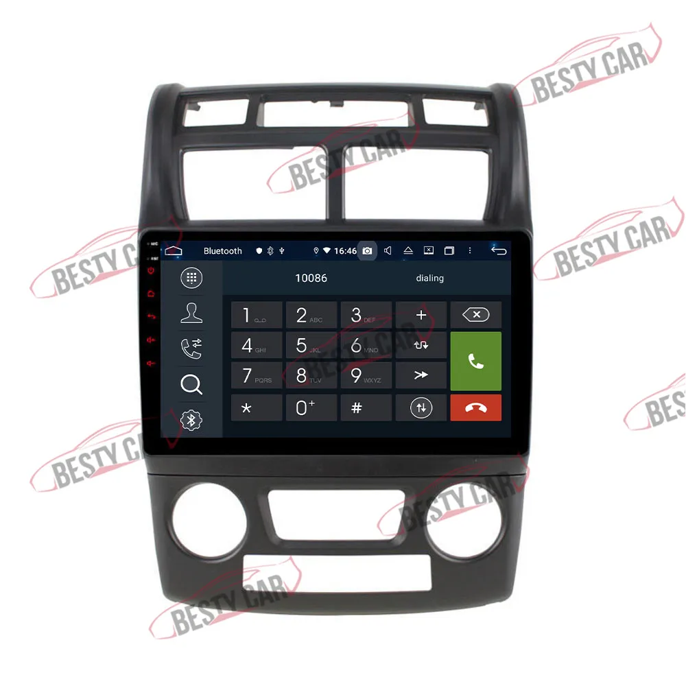 " ips Android 9,0 Автомобильный мультимедийный плеер Авто Радио стерео для KIA Sportage 2007- gps навигация Bluetooth