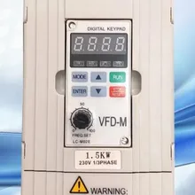 VFD-M инвертор электродвигатель переменного тока 1 фаза 220V 1.5Kw 2HP 7A 400 Гц VFD015M21A