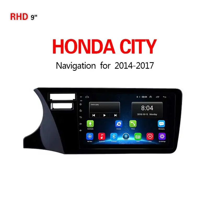 Lionet gps-навигация для автомобиля HONDA CITY- 9 дюймов RH1019X - Размер экрана, дюймов: 4G1G16G