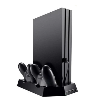 

HOT Vertical Stand Charger for PS4 / PS4 Pro / PS4 Slim] Dual Controller Charging Station with Cooling Fan for Sony Playstation