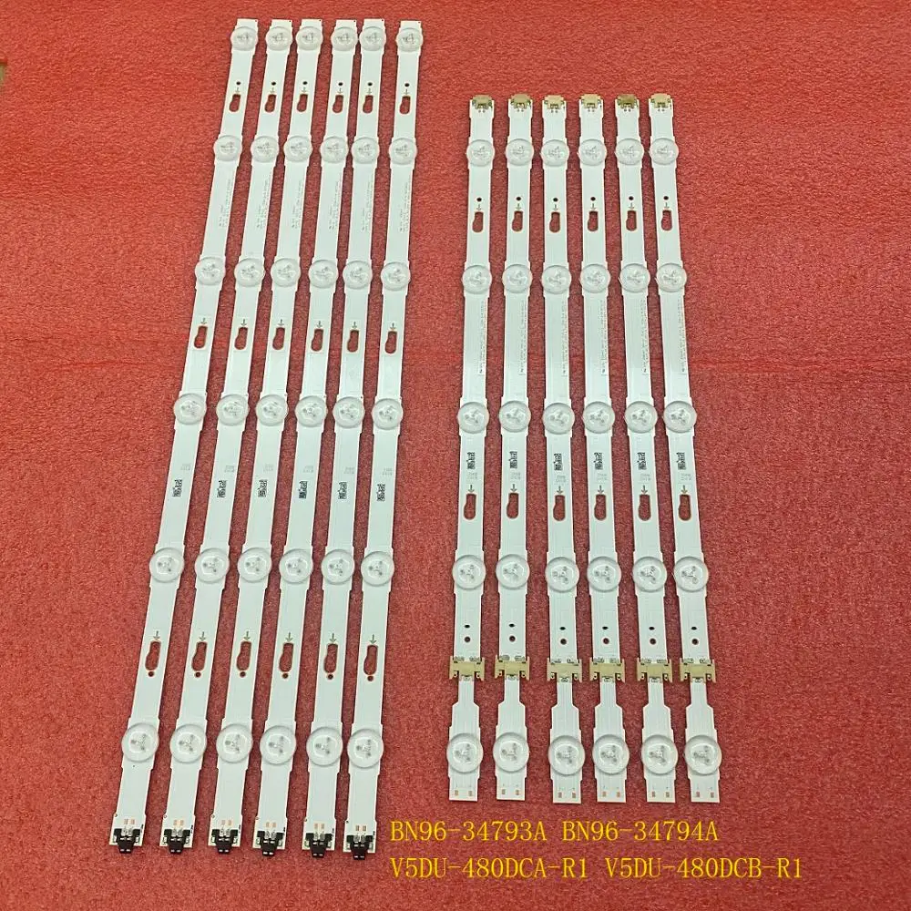 12 шт. светодиодная подсветка полосы для Samsung UE48JU7000 UE48JU6000 UE48JU7500 UE48JU7800 UE48JU6500 UE48JU5900